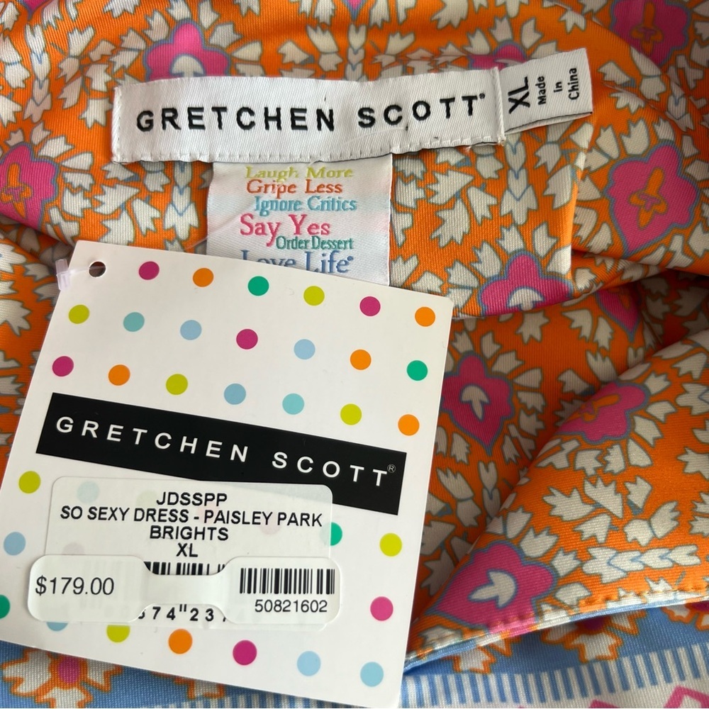 Gretchen Scott Designs Multi-Color Paisley Mini Dress - Picture 4 of 5